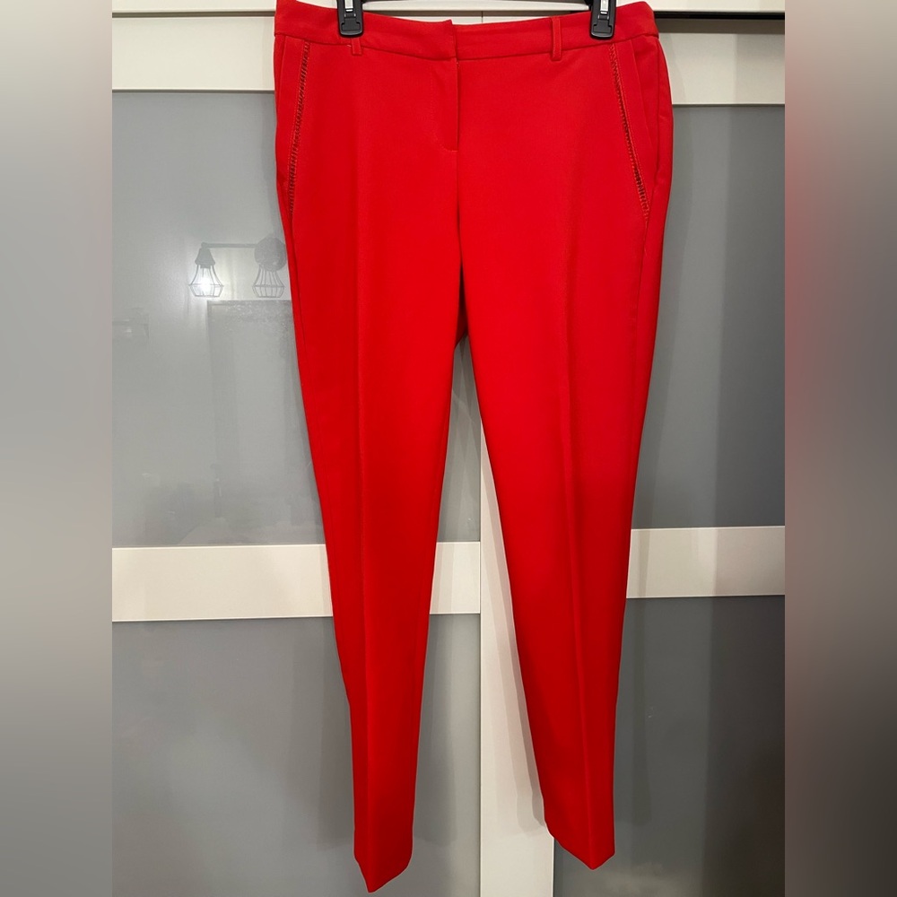 Adrienne Vittadini Women’s Bold Red Chinos